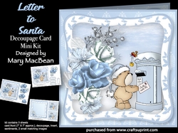 Letter to Santa - Decoupage Card Mini Kit