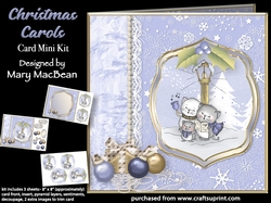 Christmas Carols - Border Card Mini Kit