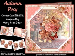 Autumn Posy - Corner Card Mini Kit