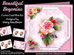 Beautiful Begonias - Corner Card Mini Kit