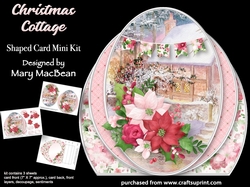 Christmas Cottage - Shaped Card Mini Kit