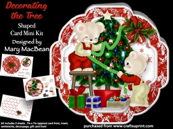 Decorating the Tree - Shaped Card Mini Kit