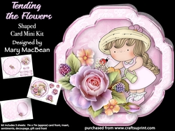 Tending the Flowers - Shaped Card Mini Kit