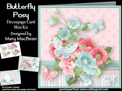 Butterfly Posy - Decoupage Card Mini Kit