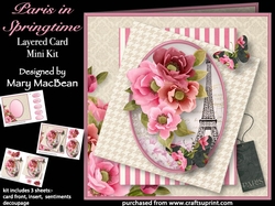 Paris in Springtime - Layered Card Mini Kit