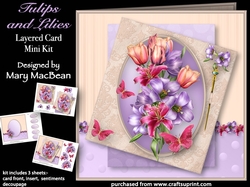 Tulips and Lilies - Layered Card Mini KIt