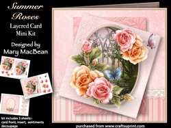 Summer Roses - Layered Card Mini KIt
