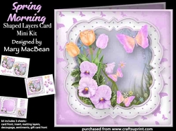 Spring Morning - Shaped Layers Card Mini Kit