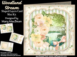 Woodland Stream - Shaped Layers Card Mini Kit