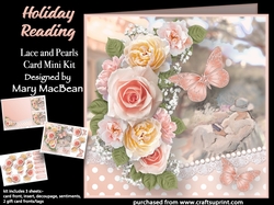 Holiday Reading - Lace and Pearls Card Mini Kit