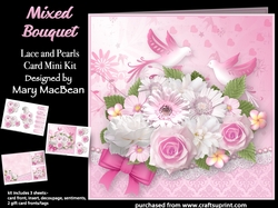 Mixed Bouquet - Lace and Pearls Card Mini Kit