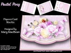 Pastel Posy - Flapover Card Mini Kit