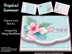 Tropical Summer - Flapover Card Mini Kit