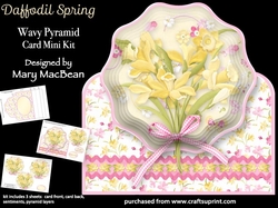 Daffodil Spring - Wavy Pyramid Card Mini Kit