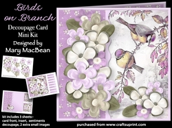Birds on a Branch - Decoupage Card Mini Kit