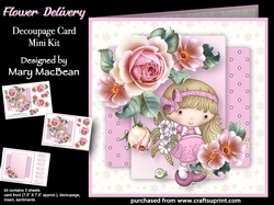 Flower Delivery - Decoupage Card Mini Kit
