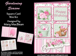 Gardening Season - Squares Card Mini Kit