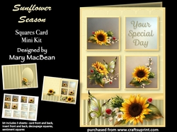 Sunflower Season - Squares Card Mini Kit
