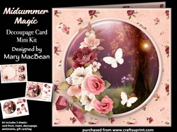 Midsummer Magic - Decoupage Card Mini Kit