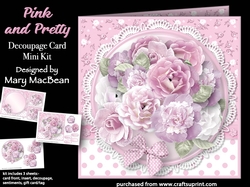 Pink and Pretty - Decoupage Card Mini Kit
