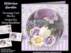 Victorian Garden - Decoupage Card Mini Kit