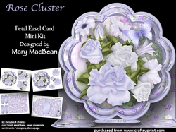 Rose Cluster - Petal Easel Card Mini Kit