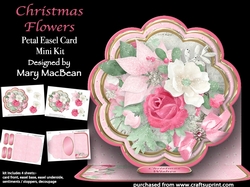 Christmas Flowers - Petal Easel Card Mini Kit