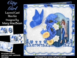 City Girl - Layered Card Mini Kit