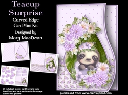 Teacup Surprise - Curved Edge Card Mini Kit