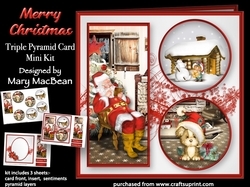 Merry Christmas - Triple Pyramid Card Mini Kit