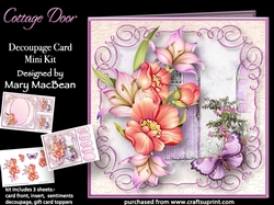 Cottage Door - Decoupage Card Mini Kit