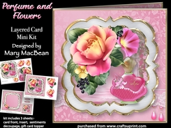 Perfume and Flowers - Layered Card Mini Kit
