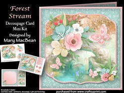 Forest Stream - Decoupage Card Mini Kit