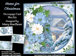 Home for Christmas - Decoupage Card Mini Kit