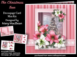 The Christmas Tree - Decoupage Card Mini Kit