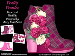 Pretty Peonies - Boot Card Mini Kit