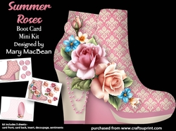 Summer Roses - Boot Card Mini Kit