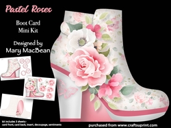 Pastel Roses - Boot Card Mini Kit