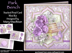 Park Bench - Stacked Petal Card Mini Kit