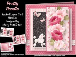 Pretty Poodle - Stacked Layers Card Mini Kit