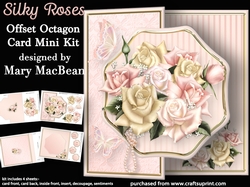 Silky Roses - Offset Octagon Card Mini Kit
