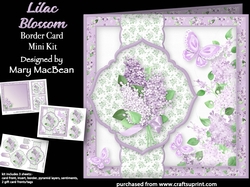 Lilac Blossom - Border Card Mini Kit