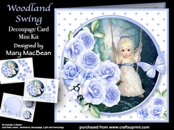 Woodland Swing - Decoupage Card Mini Kit