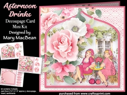 Afternoon Drinks - Decoupage Card Mini Kit