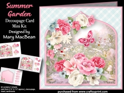 Summer Garden - Decoupage Card Mini Kit