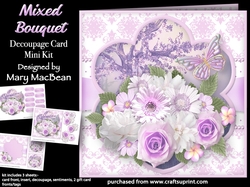 Mixed Bouquet - Decoupage Card Mini Kit