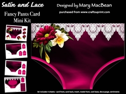 Satin and Lace - Fancy Pants Card Mini Kit