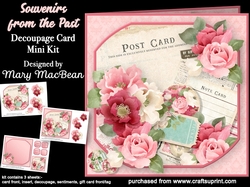 Souvenirs from the Past - Decoupage Card Mini Kit