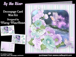 By the River - Decoupage Card Mini Kit