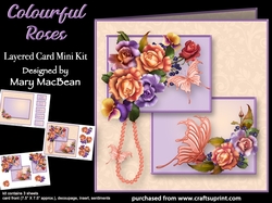 Colourful Roses - Layered Card Mini Kit
